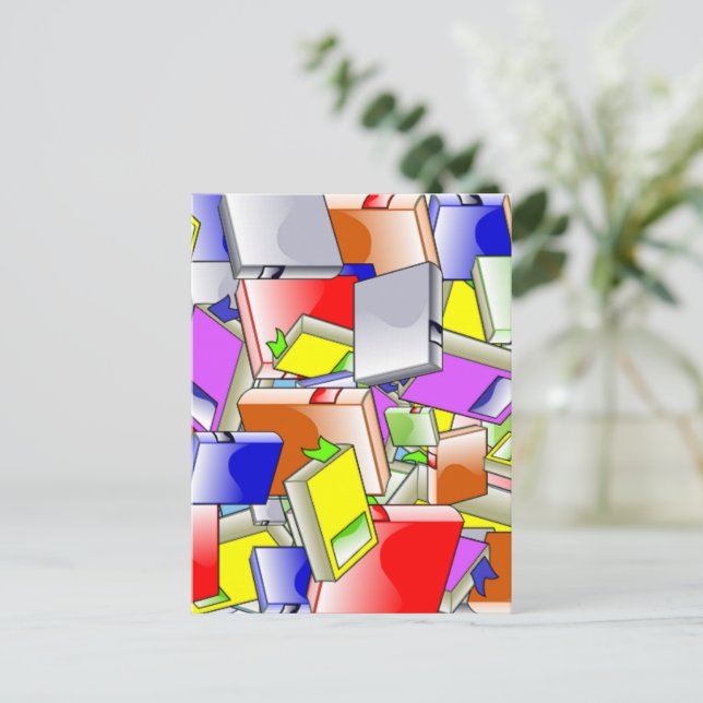 Carte Postale Livres et plus de livres (Debout devant)