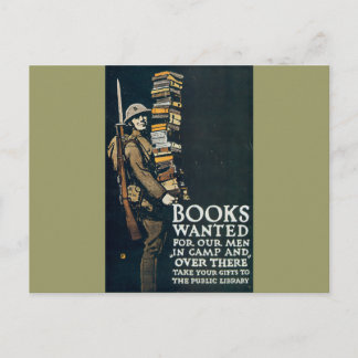 Carte Postale Livres Recherchés pour nos hommes