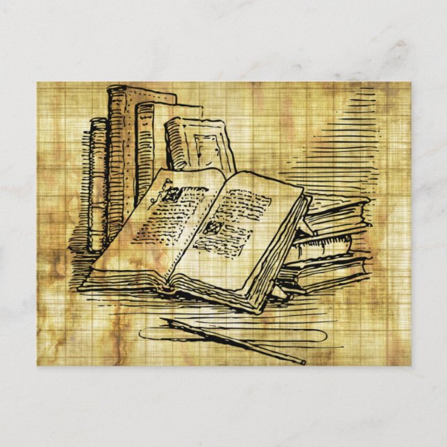 Carte Postale Livres vintages (Devant)