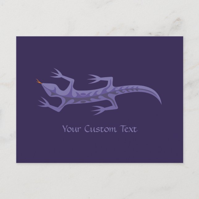 Carte Postale Lizard Mauve (Devant)