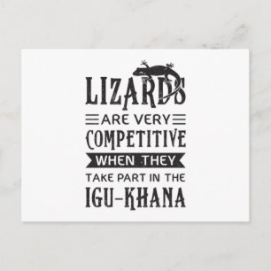 Carte Postale Lizard Reptiles Reptile Gecko Animal Dragon Cadeau