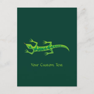Carte Postale Lizard vert