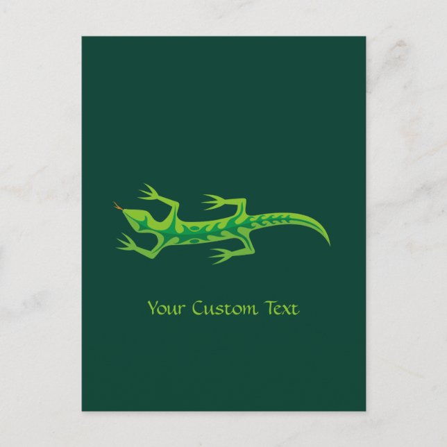 Carte Postale Lizard vert (Devant)