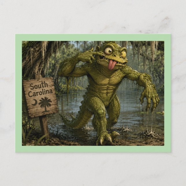 Carte Postale Lizardman de Caroline du Sud (Devant)