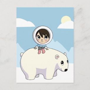 Carte Postale Lizzy et givrage