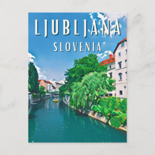 Carte Postale Ljubljana, perle de la Slovénie