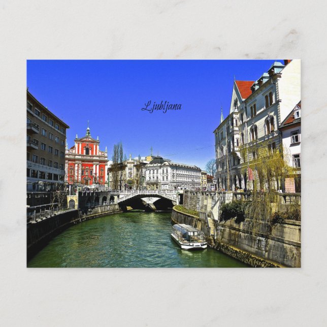 Carte Postale Ljubljana Slovénie (Devant)