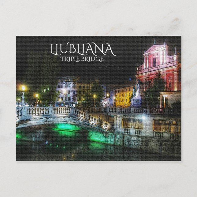 Carte Postale Ljubljana, Slovénie (Devant)