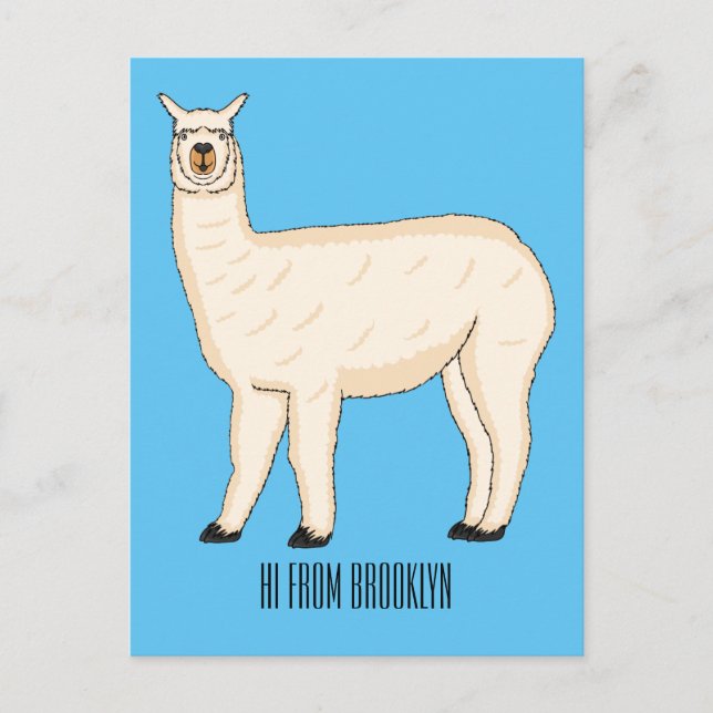 Carte Postale Llama (Devant)