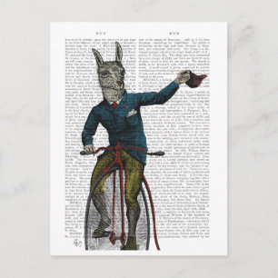 Carte Postale Llama à vélo