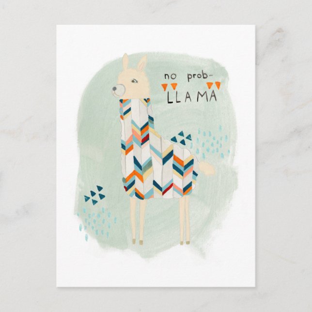 Carte Postale Llama Squad - Pas de Prob-llama (Devant)