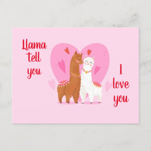 Carte Postale Llama vous dit 