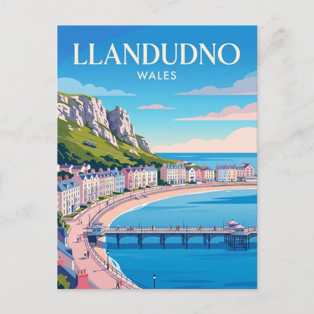 Carte Postale Llandudno Pays de Galles (Devant)