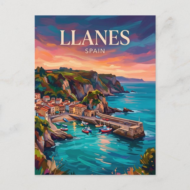 Carte Postale Llanes Espagne (Devant)