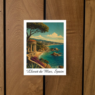 Carte Postale Lloret de Mar Espagne Voyage Été Vintage