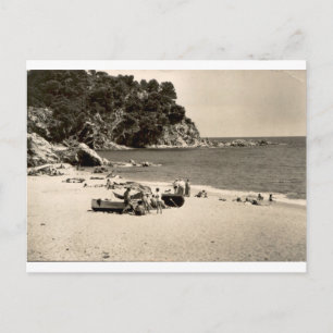 Carte Postale Lloret de Mar Vintage Costa Brava Plage