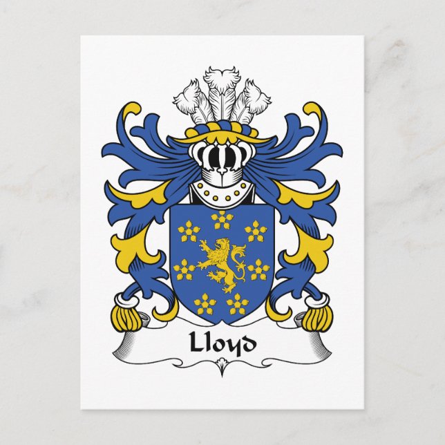 Carte Postale Lloyd Family Crest (Devant)