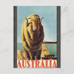 Carte Postale Lloyd Triesting Australie, Vintage