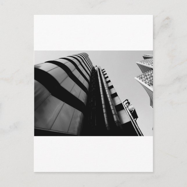 Carte Postale lloyds building noir et blanc (Devant)
