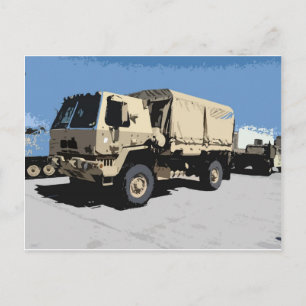 CARTE POSTALE LMTV MILITAIRE AMÉRICAINE