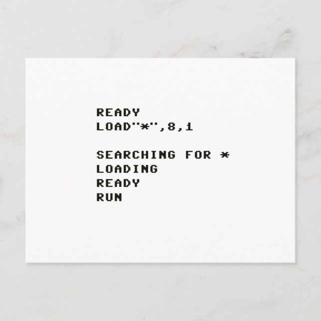 Carte Postale Load C64 (Devant)