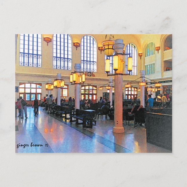 Carte Postale Lobby De Union Station, Denver, CO (Devant)