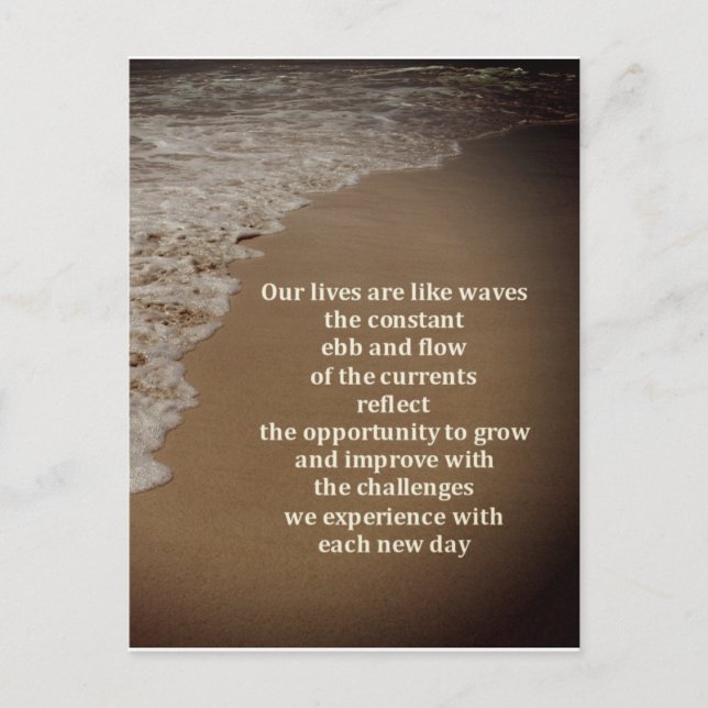 Carte Postale L'obéissance et le flux de vie (Devant)