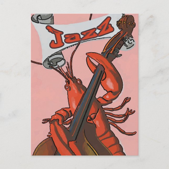 Carte Postale Lobster Jazz (Devant)