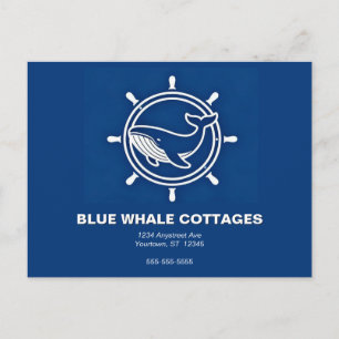 Carte Postale Location de vacances Baleine et Gouvernail