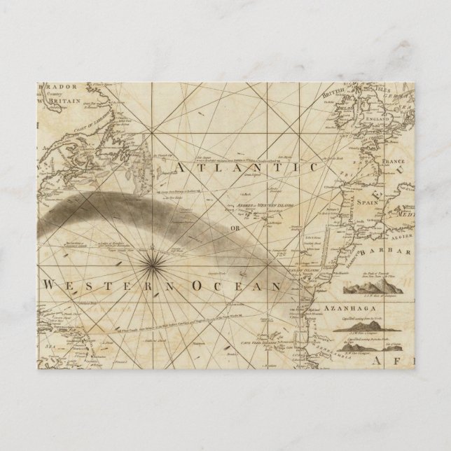 Carte Postale L'océan Atlantique (Devant)