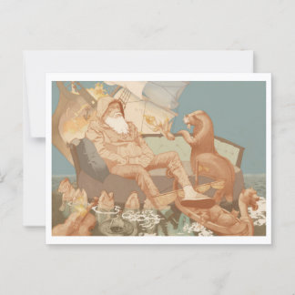 Carte Postale L'Océanie marchande en train de sombrer