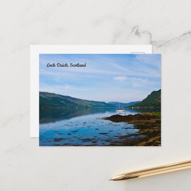 Carte Postale Loch Duich, Scotland Postcard (Devant/Arrière en situation)