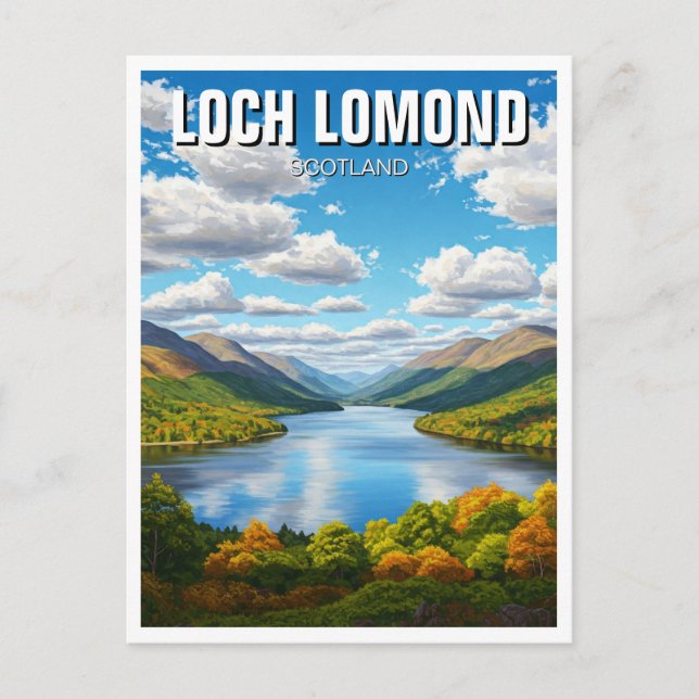Carte Postale Loch Lomond Scotland Travel (Devant)