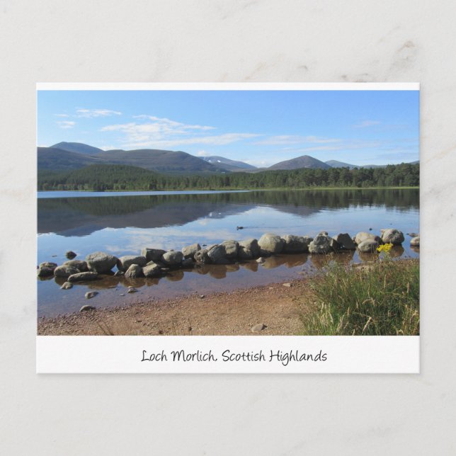 Carte Postale Loch Morlich, Glenmore, Scottish Highlands (Devant)