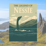 Carte Postale Loch Ness Monster Scotland Travel Vintage<br><div class="desc">Découvrez la légende du monstre Loch Ness avec cette carte postale vintage du plus célèbre loch d'Ecosse. La mystérieuse créature, affectueusement connue sous le nom de "Nessie", captive l'imagination depuis des générations. Avec son design de style rétro, cette carte postale vous transporte sur les rives brumeuses du Loch Ness, où...</div>