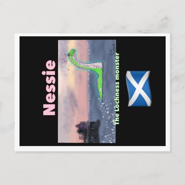 Carte Postale Lochness monster postcard (Devant)
