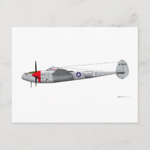 Carte Postale Lockheed P-38J Lightning