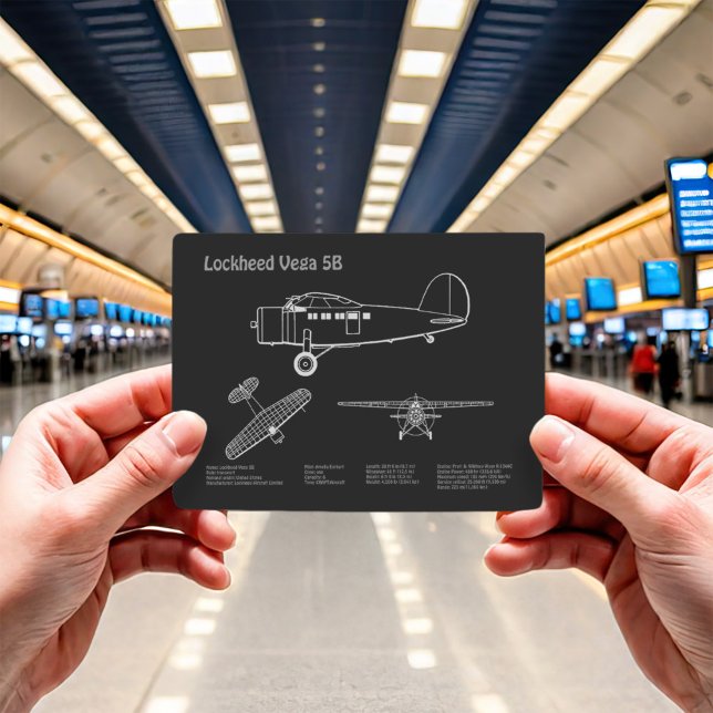 Carte Postale Lockheed Vega 5B - Plans d'avion PD (Créateur téléchargé)