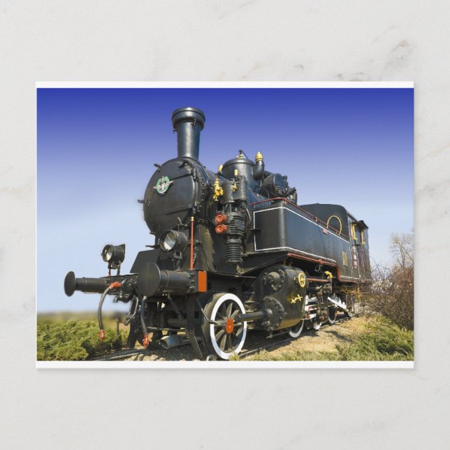Carte Postale locomotive à vapeur (Devant)