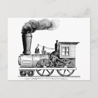 Carte Postale Locomotive à vapeur ancienne
