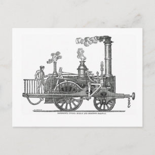 Carte Postale Locomotive à vapeur précoce