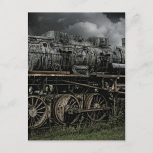 Carte Postale locomotive à vapeur train rail voie ferrée
