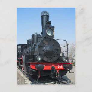 Carte Postale Locomotive à vapeur vintage russe Ov-841