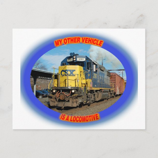 Carte Postale Locomotive de CSX (Devant)