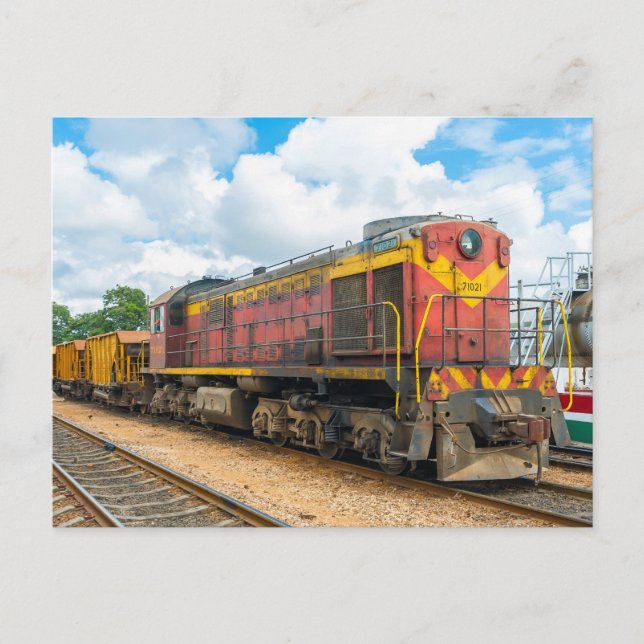 Carte Postale Locomotive diesel Cuba, construit en Russie (Devant)