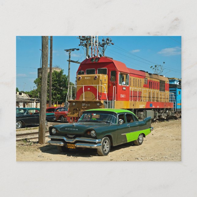Carte Postale Locomotive Dodge et diesel (Devant)