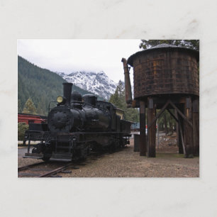 Carte Postale Locomotive et tour Shay
