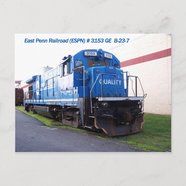 Carte Postale Locomotive ferroviaire East Penn #3153 (Devant)