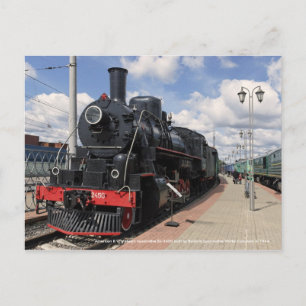 Carte Postale Locomotive, locomotive à vapeur américaine II GW E
