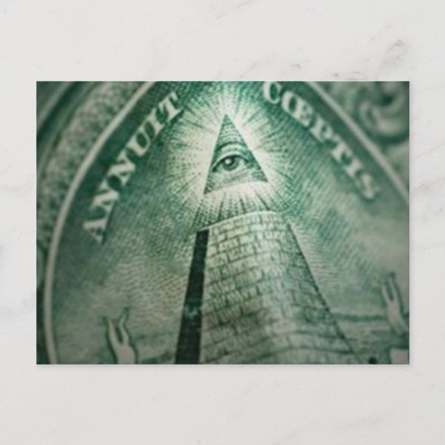 Carte Postale L'oeil des Illuminati (Devant)
